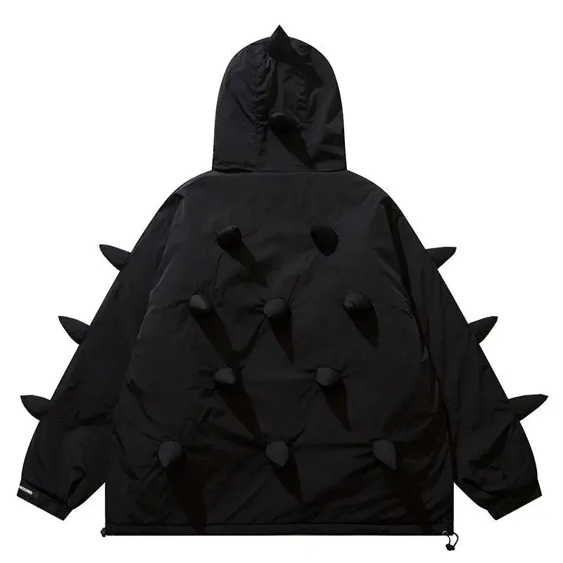 Y2K denim jacket with spikes for a chic and original look